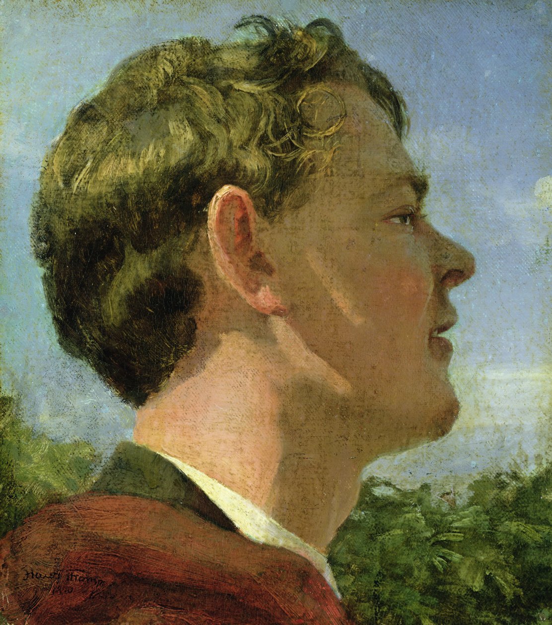 Kunstnerens fetter, ca. 1860 av Hans Thoma