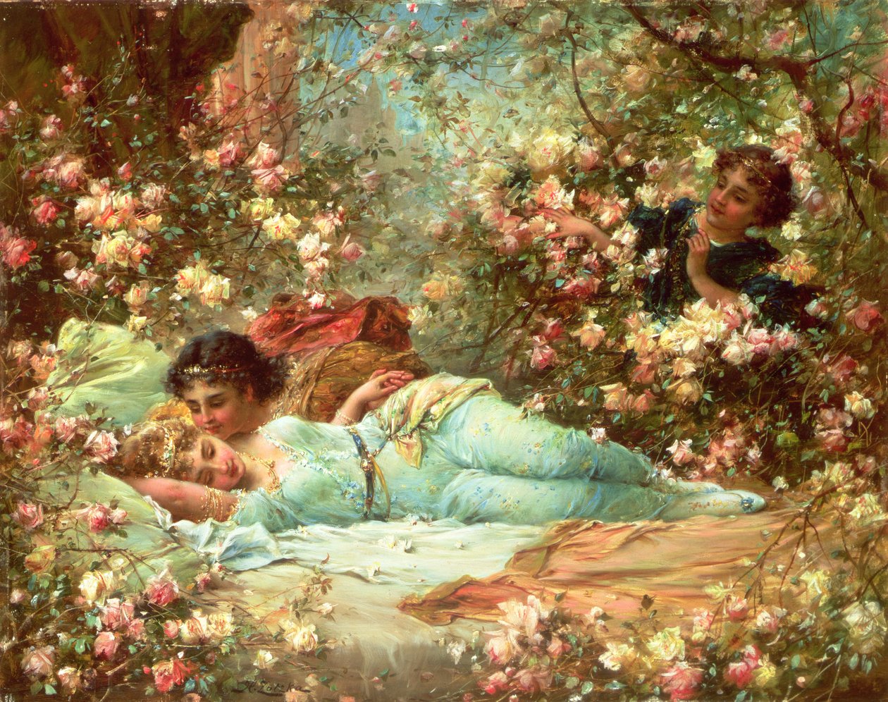 Rose Bower av Hans Zatzka