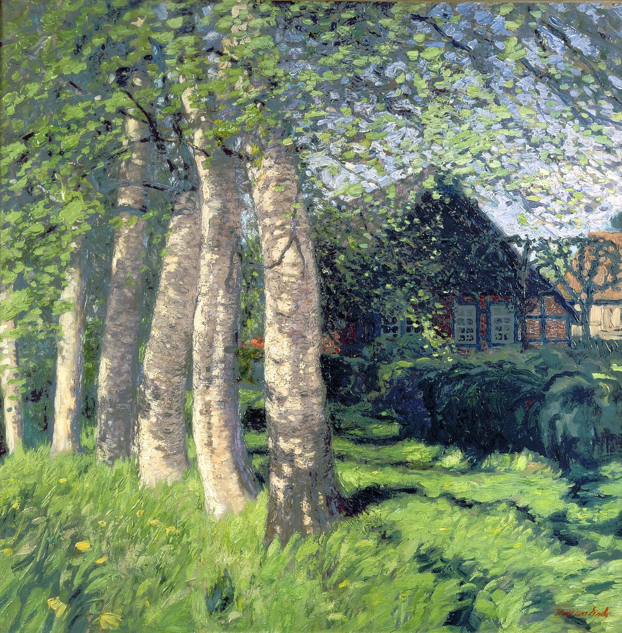 Vår i Worpswede av Hans am Ende