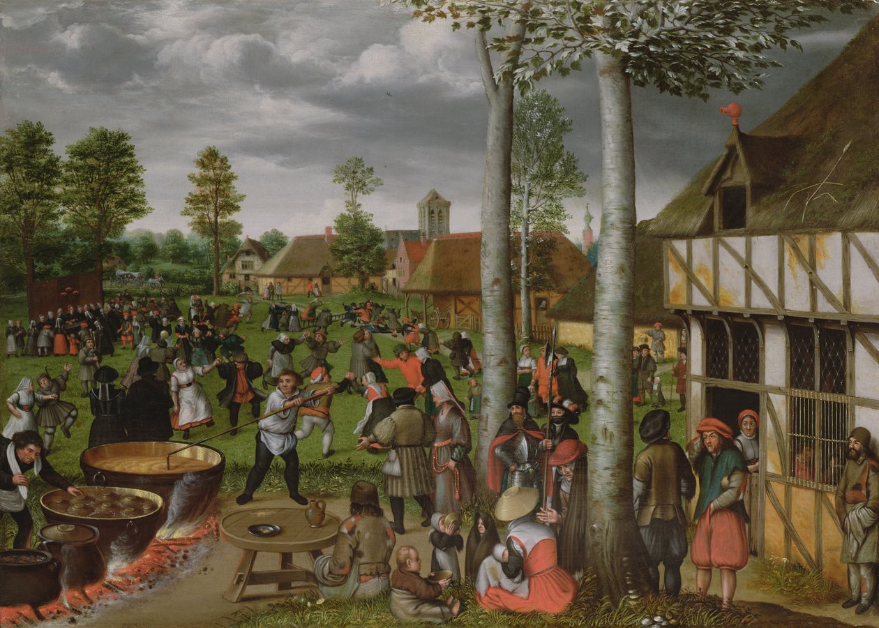 En bryllupsscene av Hans van Wechlen