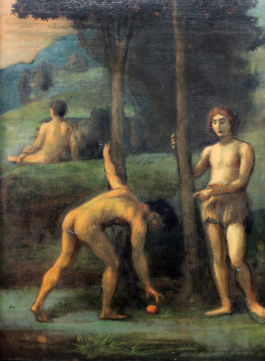 Treungdommer i en appelsinlund av Hans von Marées
