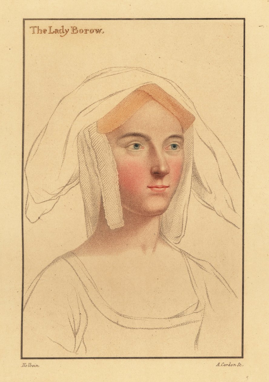 Alice London eller Catherine Clifton eller Catherine Parr., 1812 (gravering) av Hans (after) Holbein the Younger