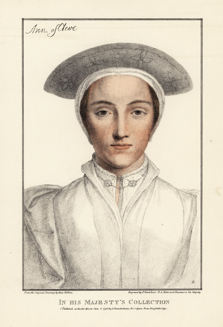 Anne av Cleves, kong Henry VIIIs fjerde kone av Hans (after) Holbein the Younger