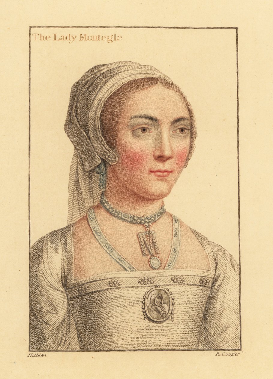 Lady Mary Brandon, Barones Monteagle av Hans (after) Holbein the Younger