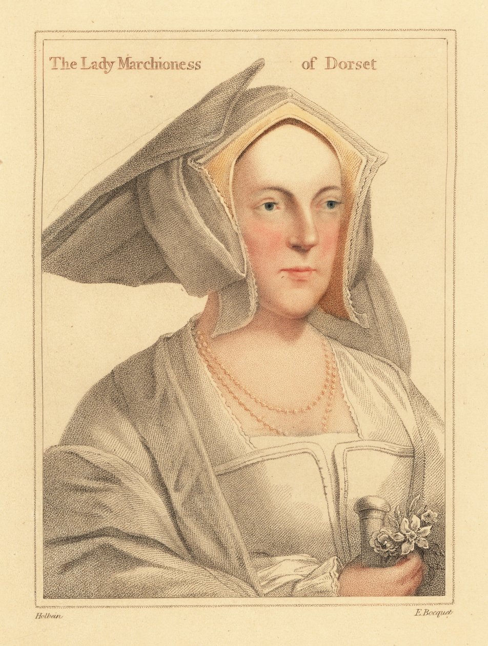 Margaret Wotton, marsjoninne av Dorset av Hans (after) Holbein the Younger