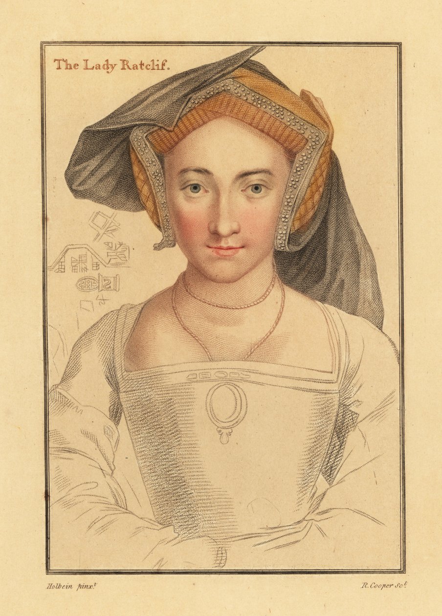 Mary Radcliffe, kona til Robert av Hans (after) Holbein the Younger