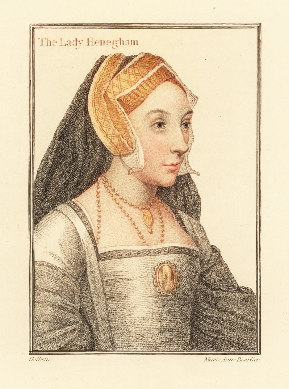 Mary Shelton, Lady Heveningham., 1812 (gravering) av Hans (after) Holbein the Younger