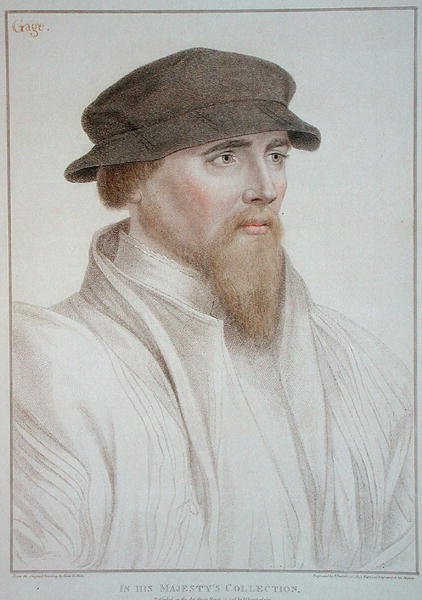 Portrett av John Gaye (d.1557) gravert av Francesco Bartolozzi (1727-1815) 1796 (gravering) av Hans (after) Holbein the Younger
