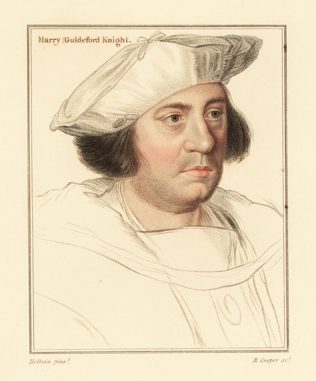 Sir Henry Guldeford, Master of the Horse., 1812 (gravering) av Hans (after) Holbein the Younger