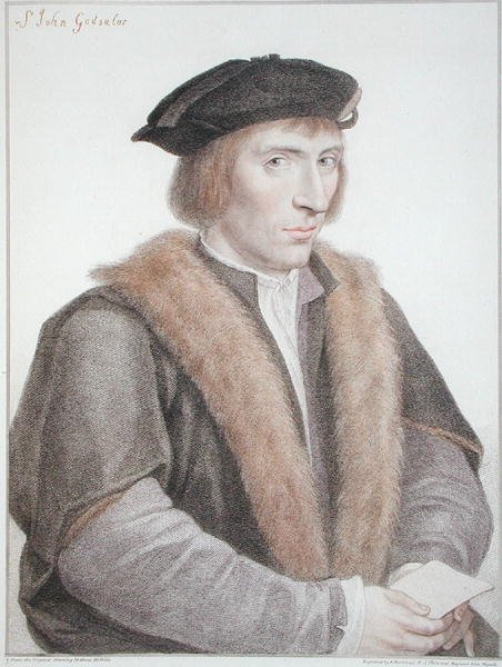Sir John Godsalve, gravert av Francesco Bartolozzi (1727-1815) 1796 (gravering) av Hans (after) Holbein the Younger