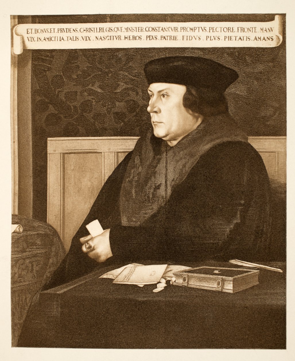 Thomas Cromwell, jarl av Essex, ca. 1537, pub. 1902 (kollotype) av Hans (after) Holbein the Younger