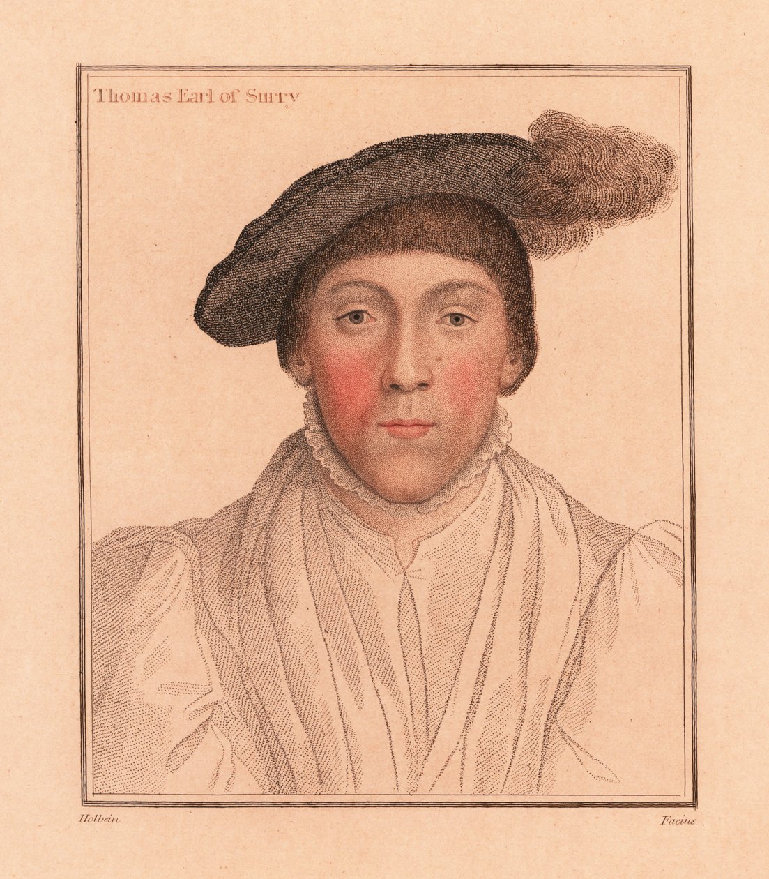 Thomas Howard, jarl av Surrey., 1812 (gravering) av Hans (after) Holbein the Younger