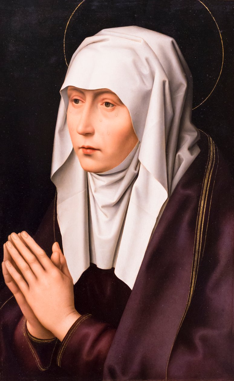 Vår Frue av sorger av Hans (after) Memling