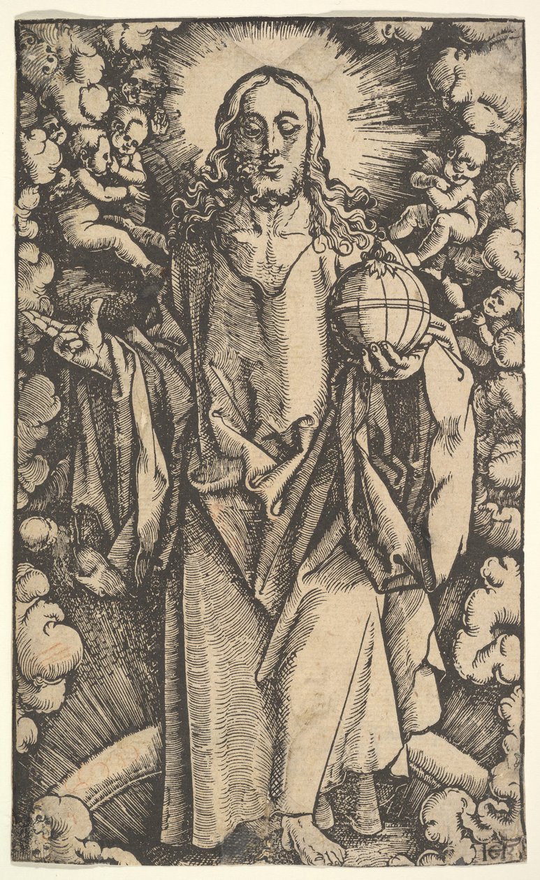 Kristus med en klode, 1400-1500-tallet. av Hans Baldung