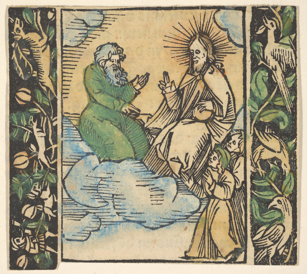 Illustrasjon fra Decided Gart of the Rosery Mariae. av Hans Baldung