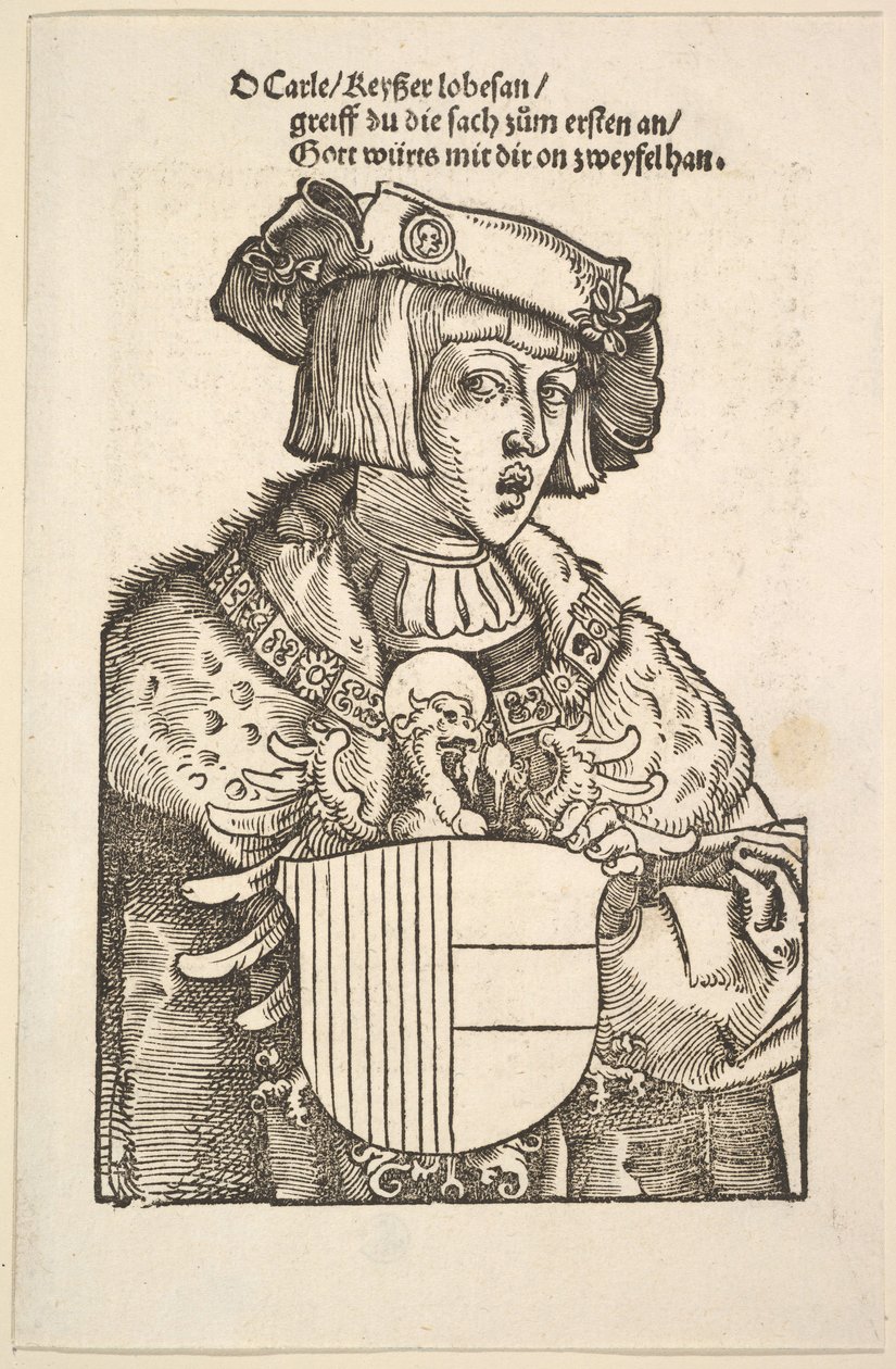 Portrett av Charles V. av Hans Baldung