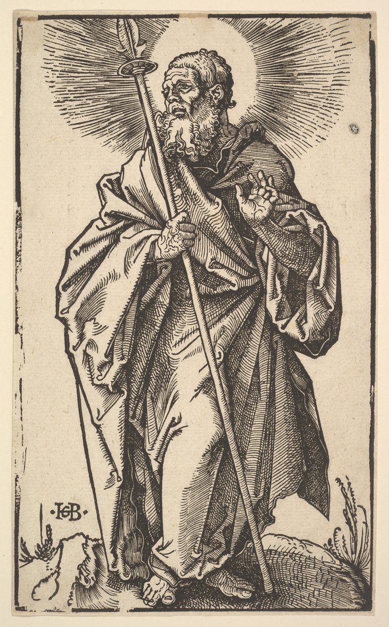 Saint Thomas fra Kristus og apostlene, 1519. av Hans Baldung