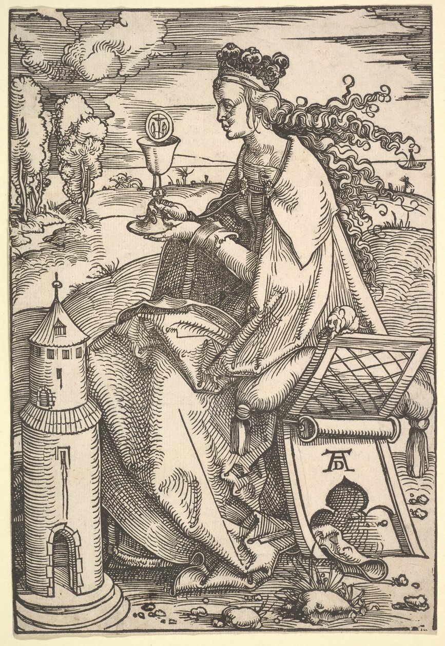 St. Barbara, ca. 1505. av Hans Baldung