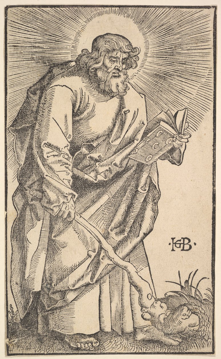 St. Judas Thaddaeus fra Kristus og apostlene, 1519. av Hans Baldung