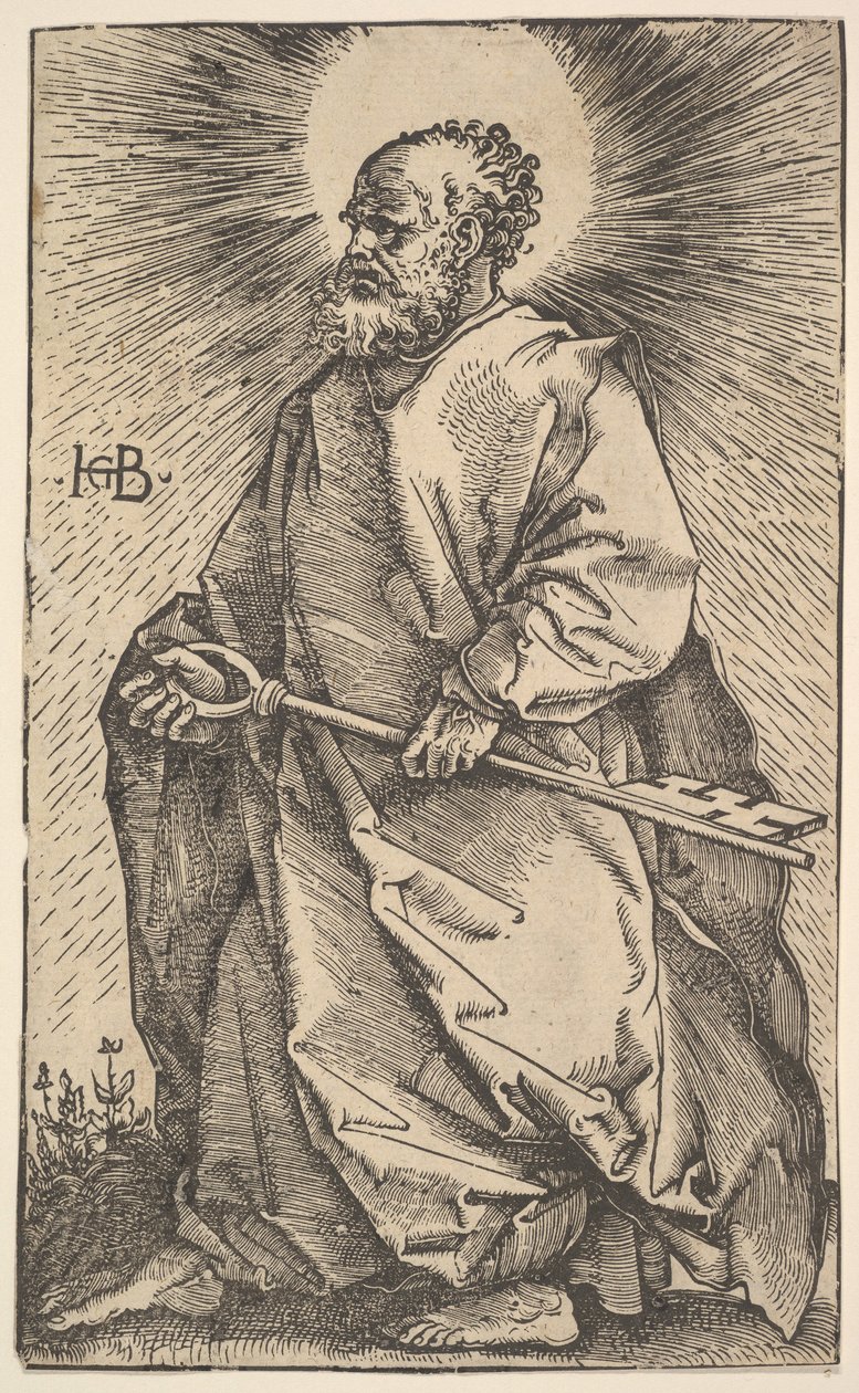 St. Peter fra Kristus og apostlene, 1519. av Hans Baldung