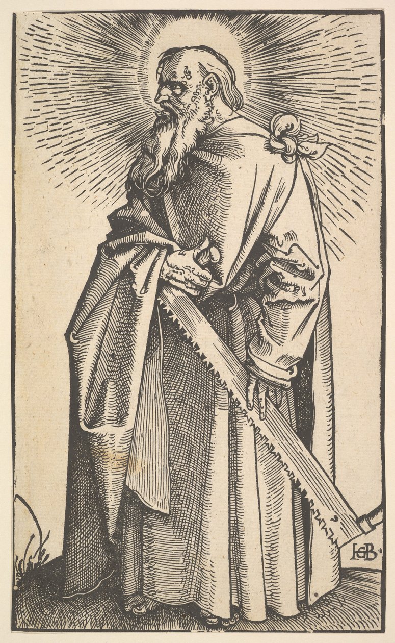 St. Simon fra Kristus og apostlene, 1519. av Hans Baldung