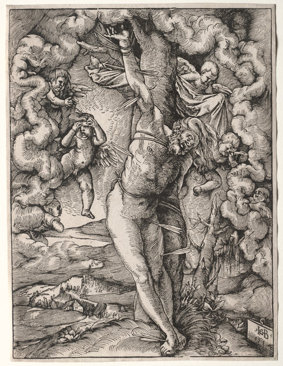 Den store St. Sebastian, 1514. av Hans Baldung