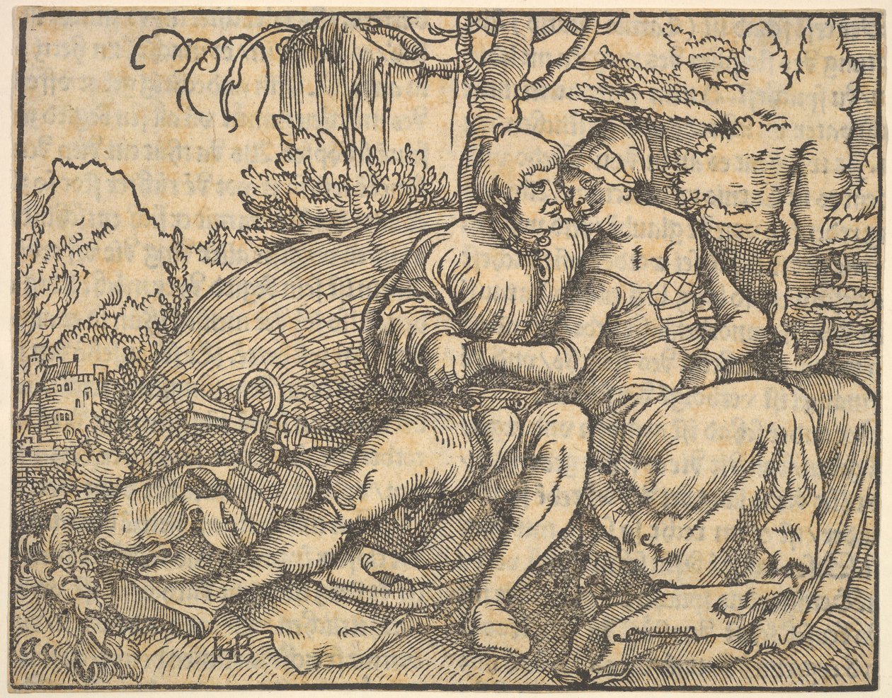 Det sjette av ti bud, fra The Toe Commandment. av Hans Baldung