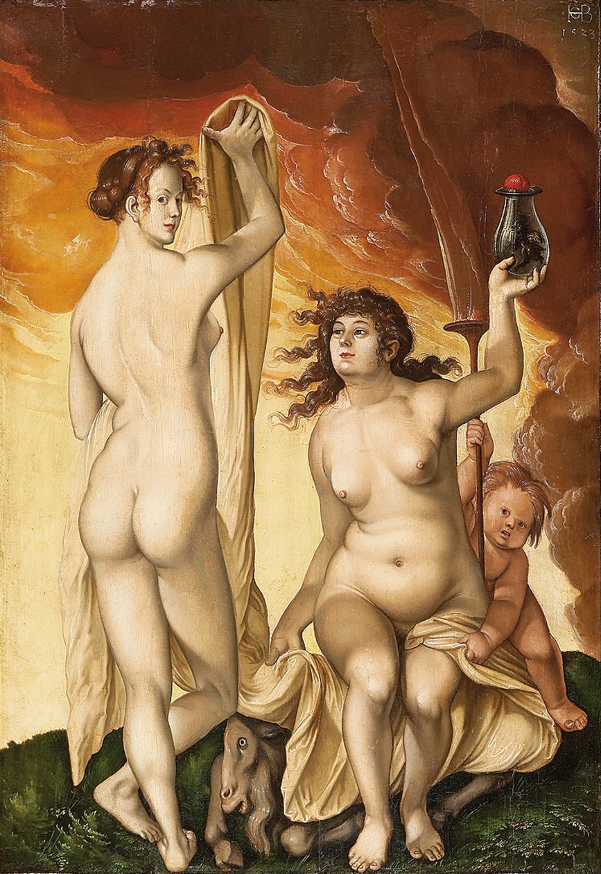 To hekser av Hans Baldung