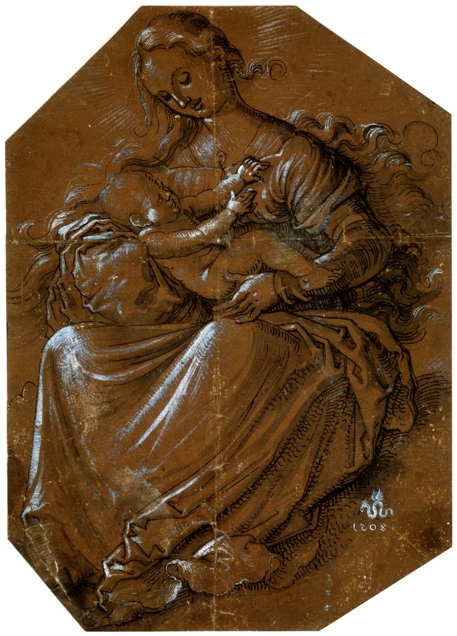 Jomfru og barn, c1500-1545 av Hans Baldung