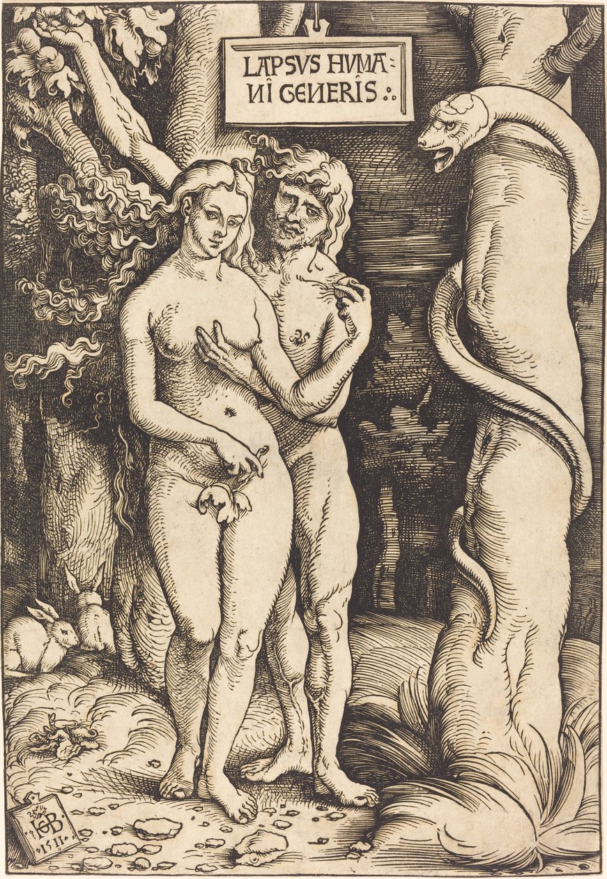 Adam og Eva av Hans Baldung Grien