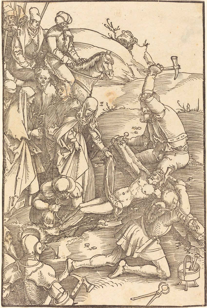 Kristus naglet til korset av Hans Baldung Grien