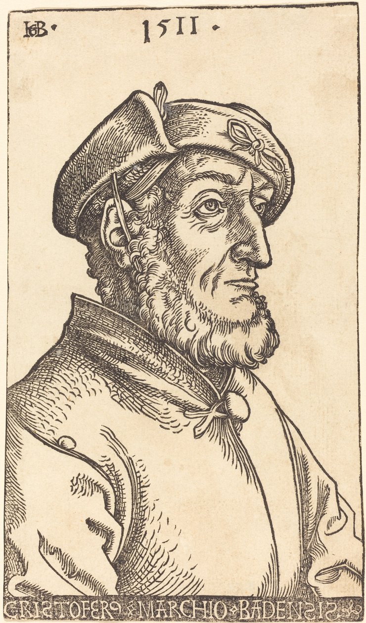 Christopher, markgreve av Baden av Hans Baldung Grien
