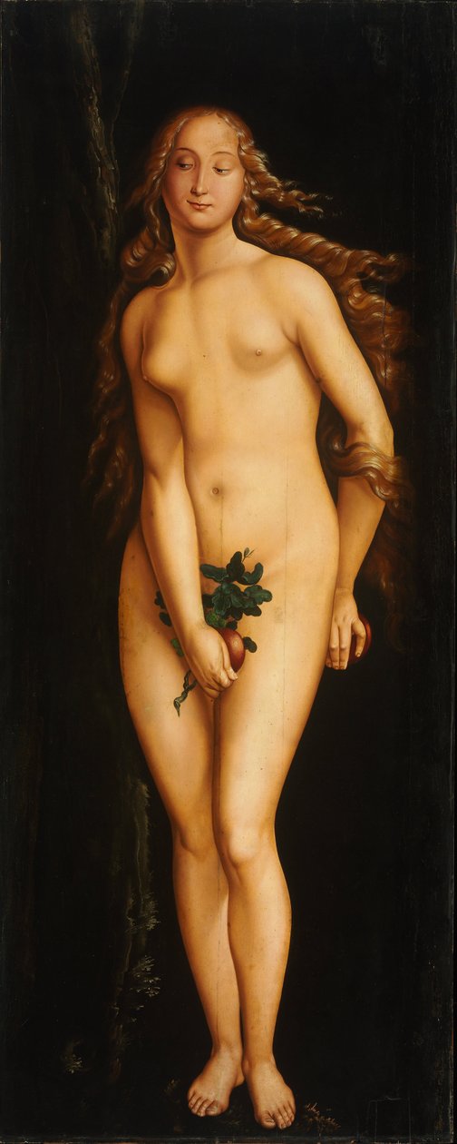 Eve - Peinture de Hans Baldung (1484-1545) - 1525-1526 - Olje på tre - 208x83,5 - Parfymemuseum, Budapest av Hans Baldung Grien