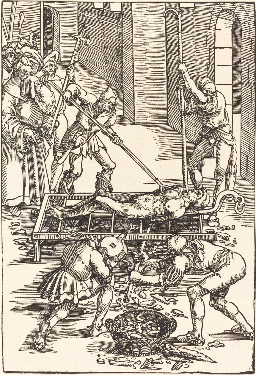 Saint Lawrences martyrium av Hans Baldung Grien