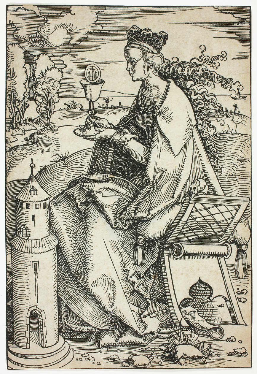 Den hellige Barbara av Hans Baldung Grien