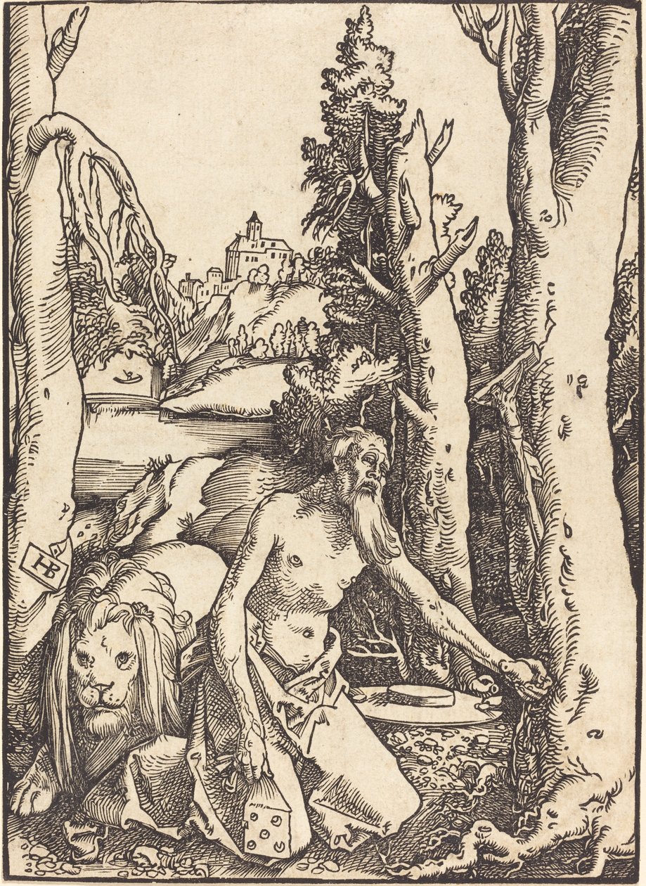 Saint Hieronymus i ørkenen av Hans Baldung Grien