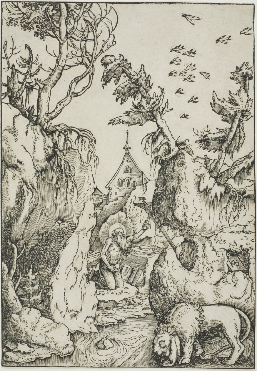 Saint Hieronymus i villmarken av Hans Baldung Grien