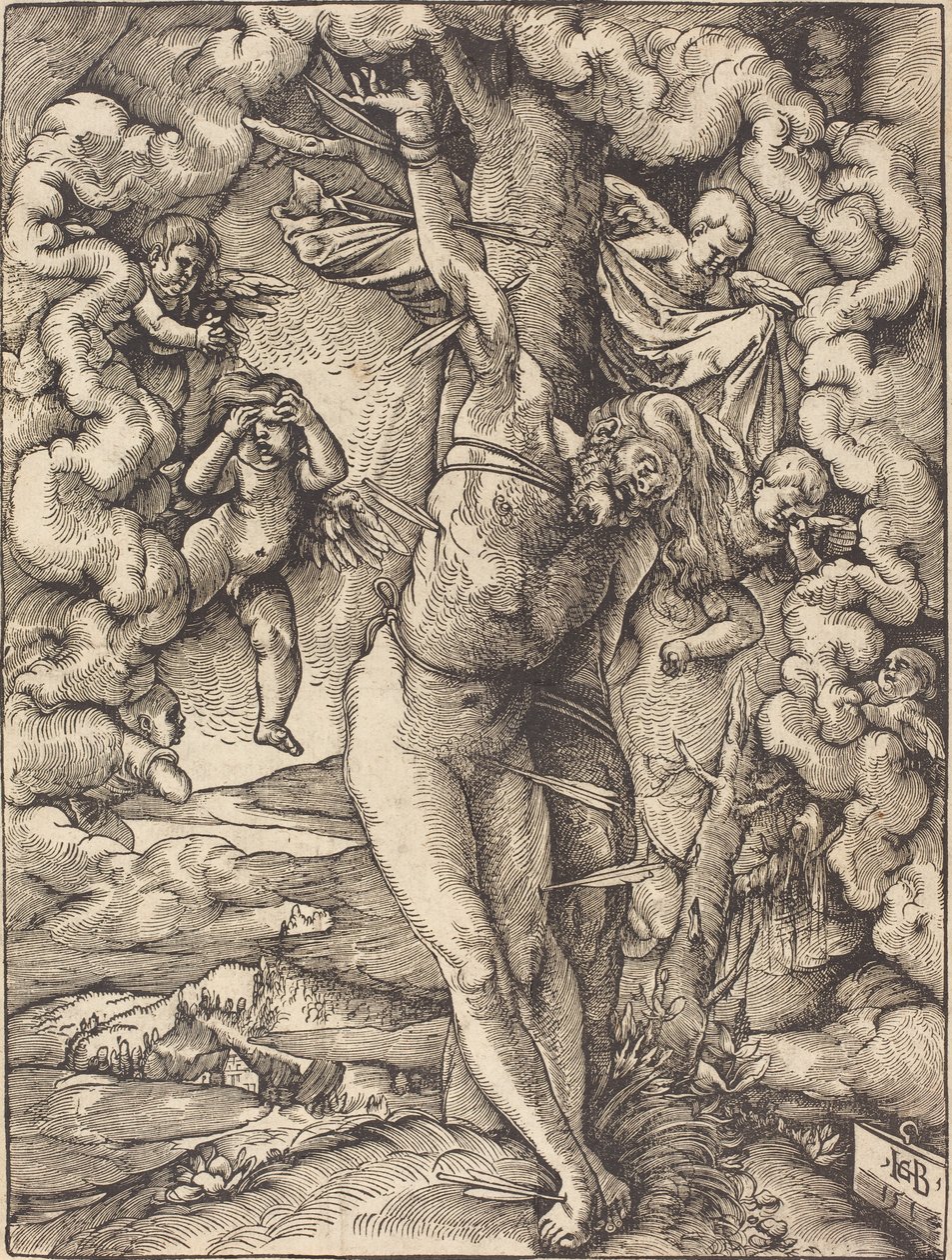 Saint Sebastian, 1514 av Hans Baldung Grien