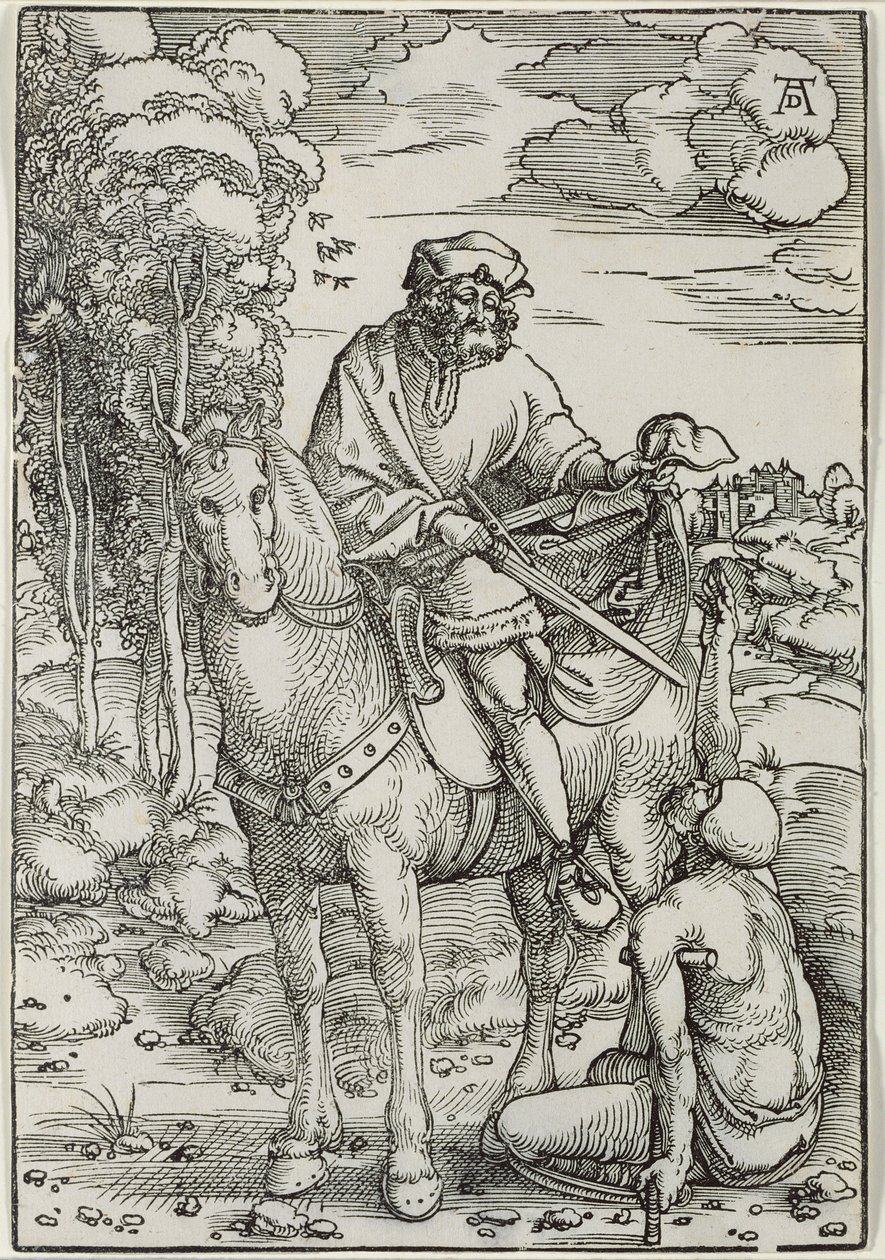St. Martin deler kappen sin av Hans Baldung Grien
