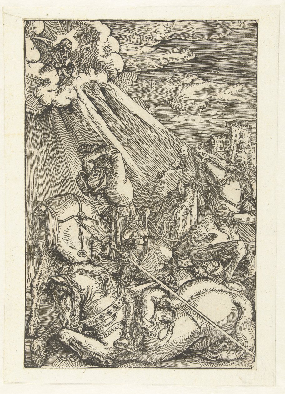 The Conversion of Paul, 1515-17 av Hans Baldung Grien