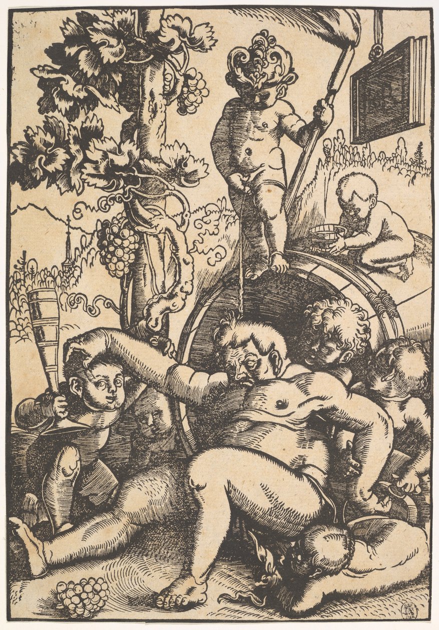 The Drunk Bacchus, ca. 1520 av Hans Baldung Grien