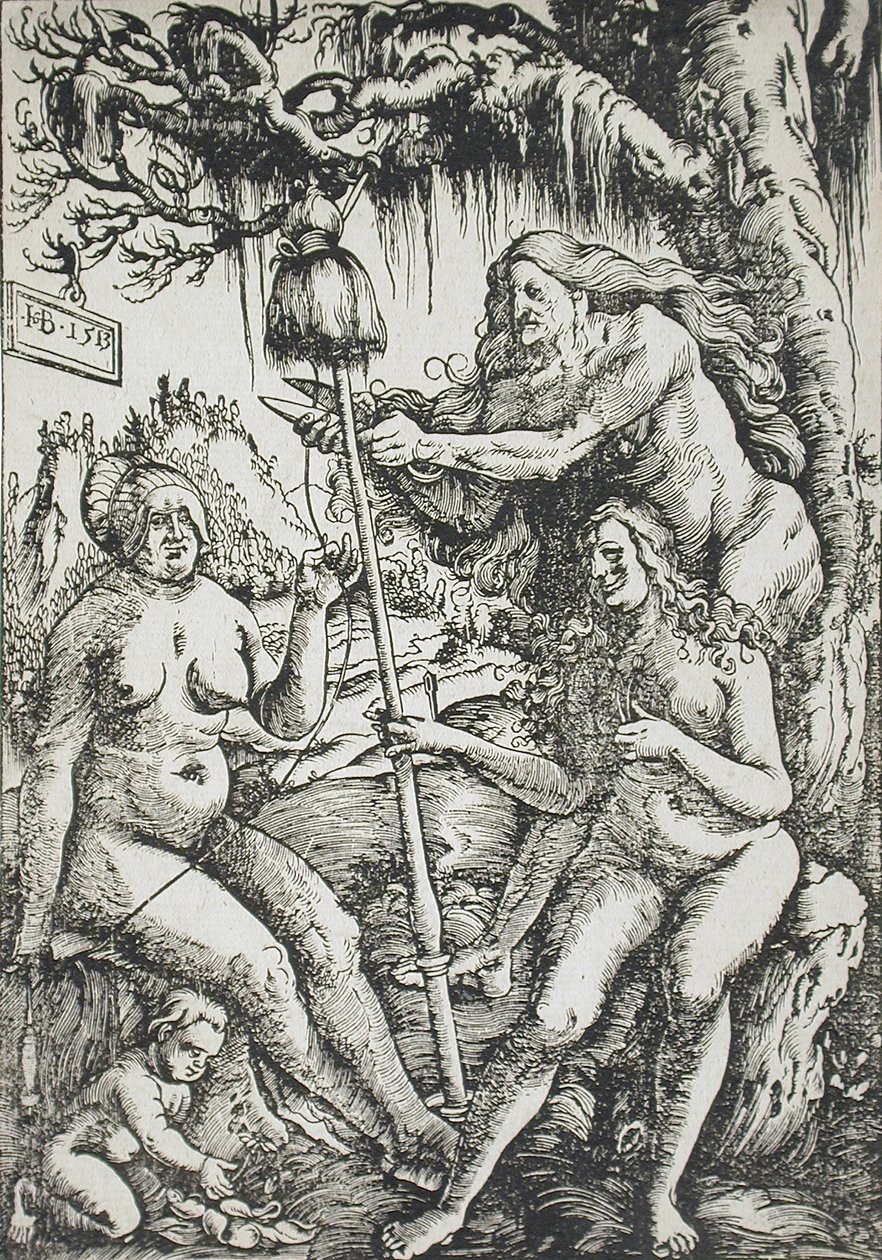 De tre skjebnegudinnene av Hans Baldung Grien