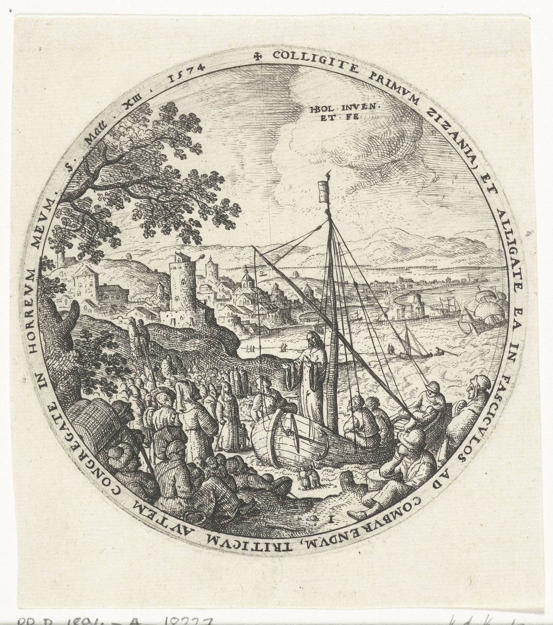 Kristus forkynner ved bredden av innsjøen Weeds Among the Wheat (serietittel) av Hans Bol