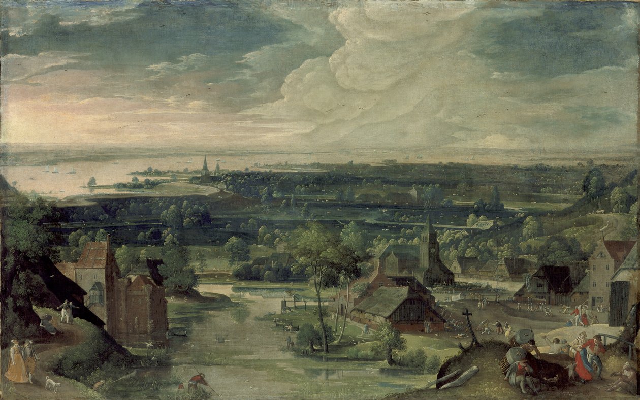Elvelandskap av Hans Bol