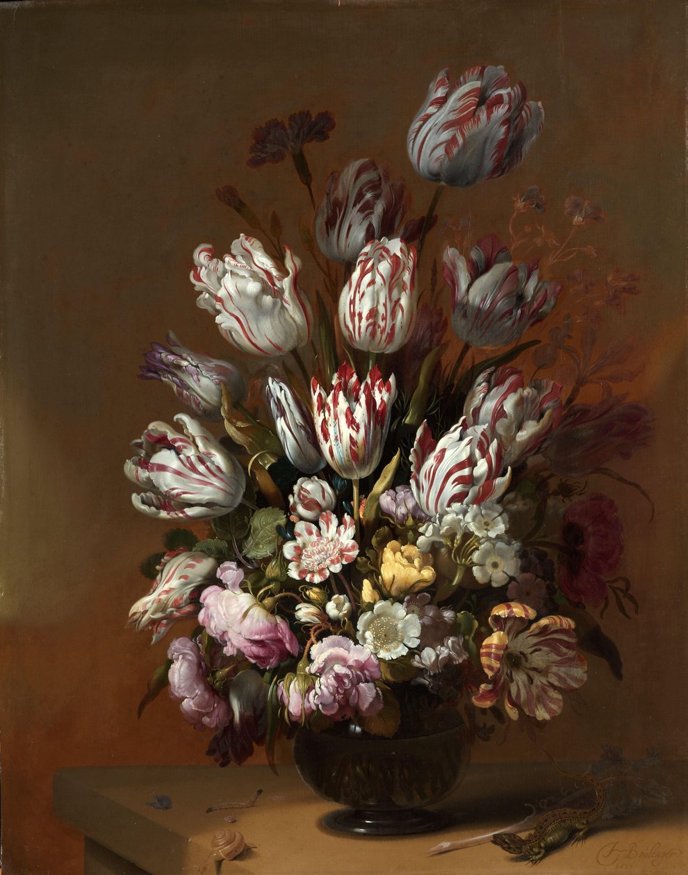 Blomsterstilleben Stilleben med blomster av Hans Bollongier