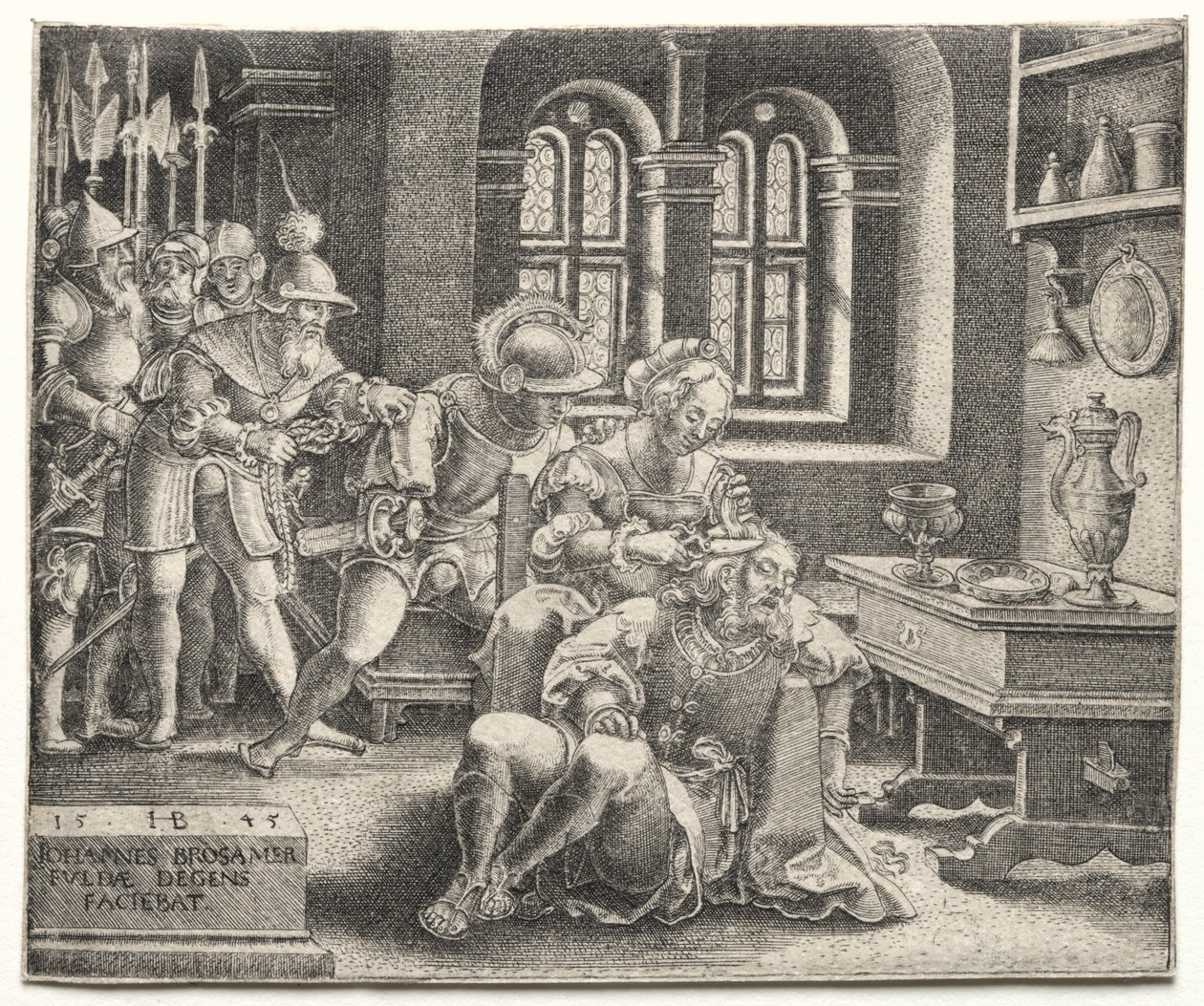 Samson og Delila, 1545. av Hans Brosamer