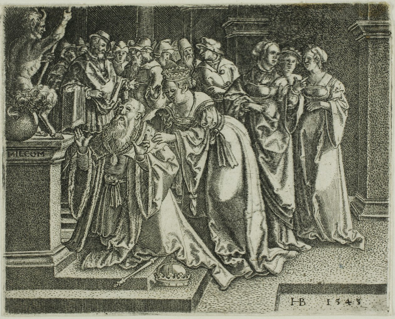 Salomom tilber idolene av Hans Brosamer