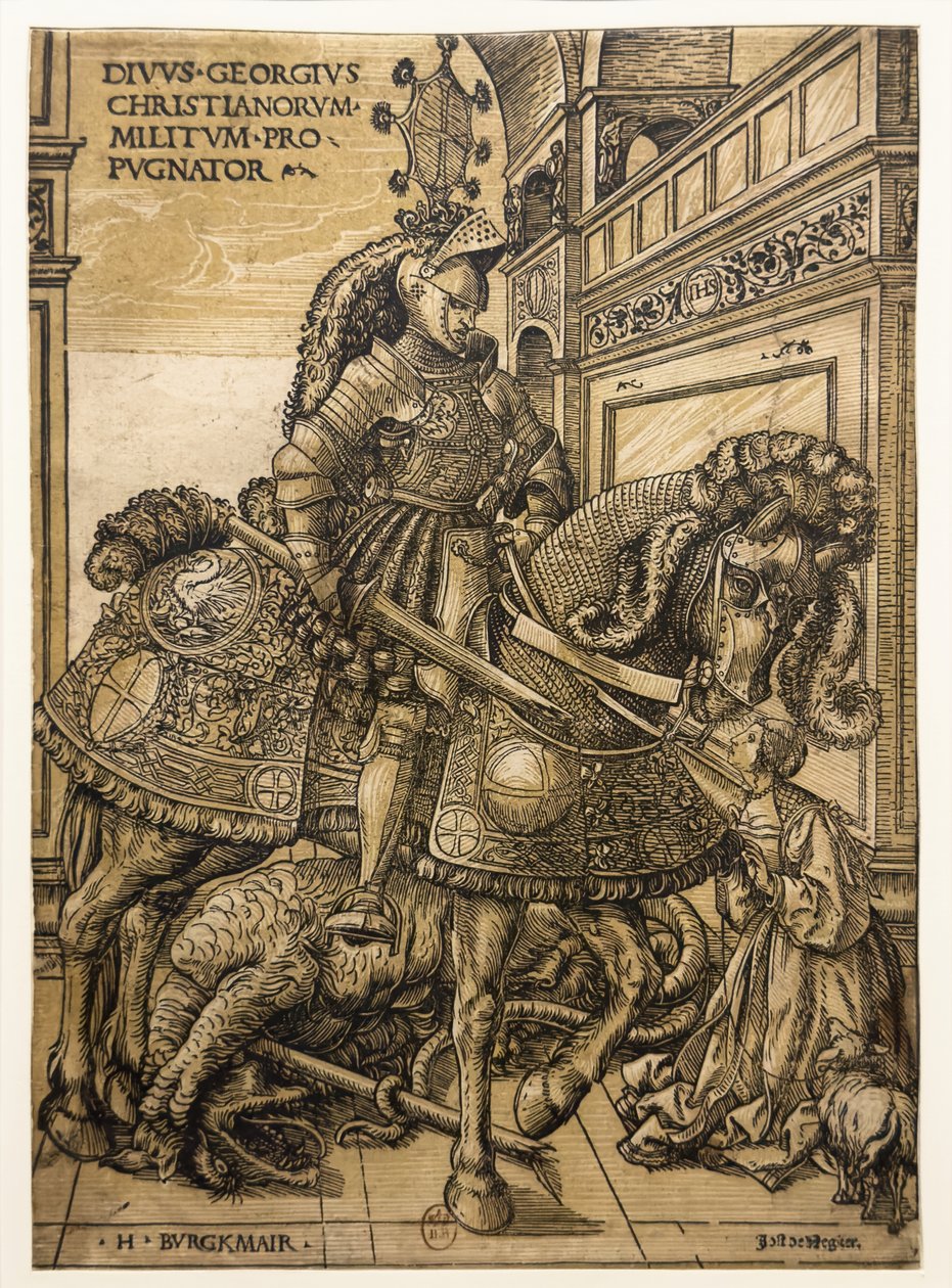 Saint George og dragen av Hans Burgkmair