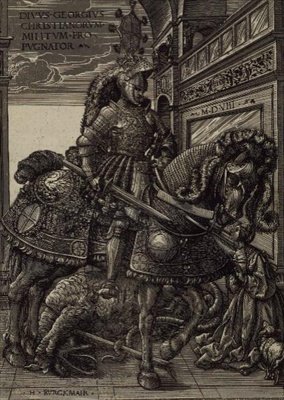 St. George og dragen av Hans Burgkmair