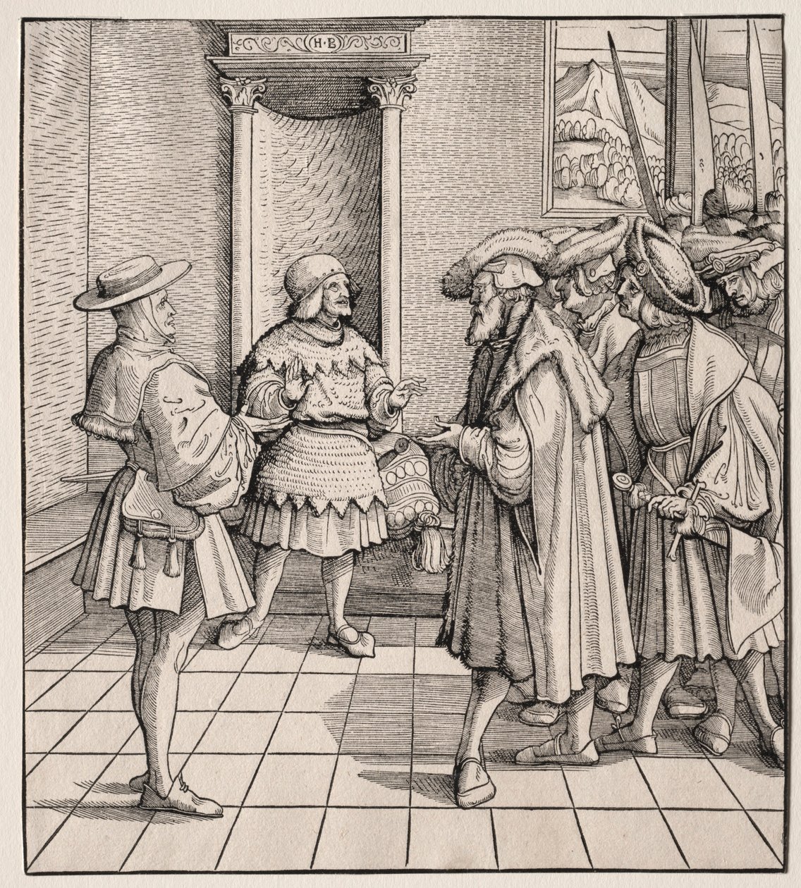 Det dårlige rådet fra en liten mann til en annen, 1512-1516. av Hans Burgkmair
